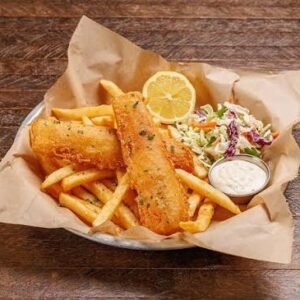Beer Battered Fish + Chips