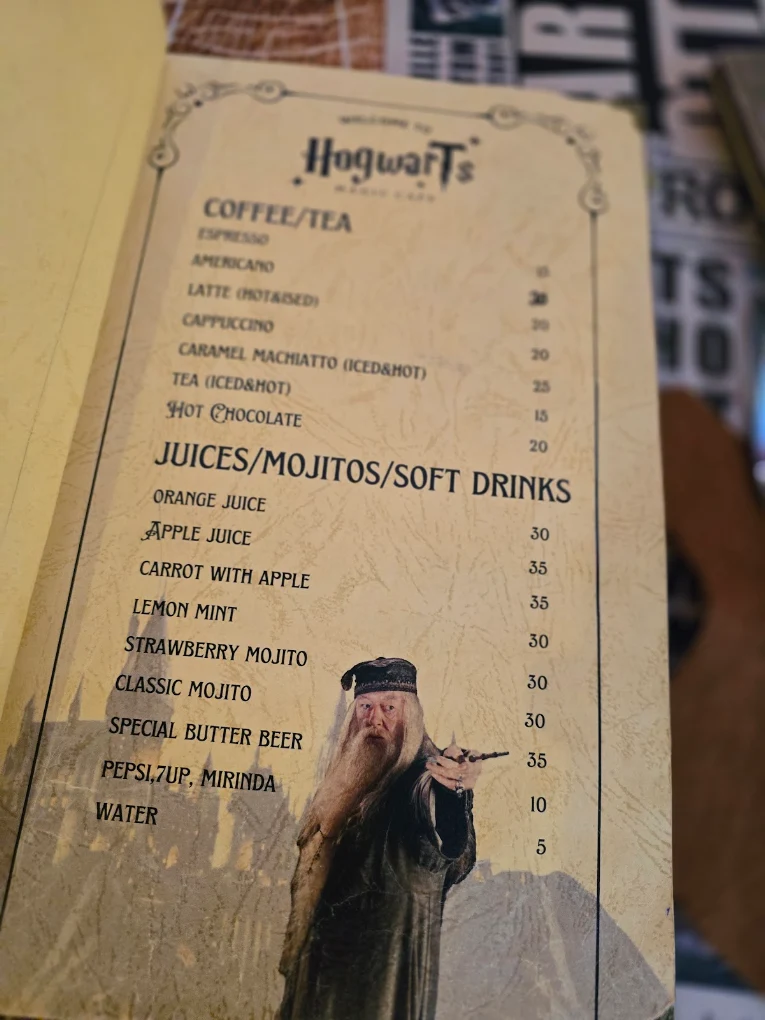 Hogwarts Restaurant Menu Prices in Qatar