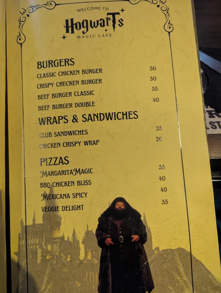 Hogwarts Restaurant Menu Prices in Qatar