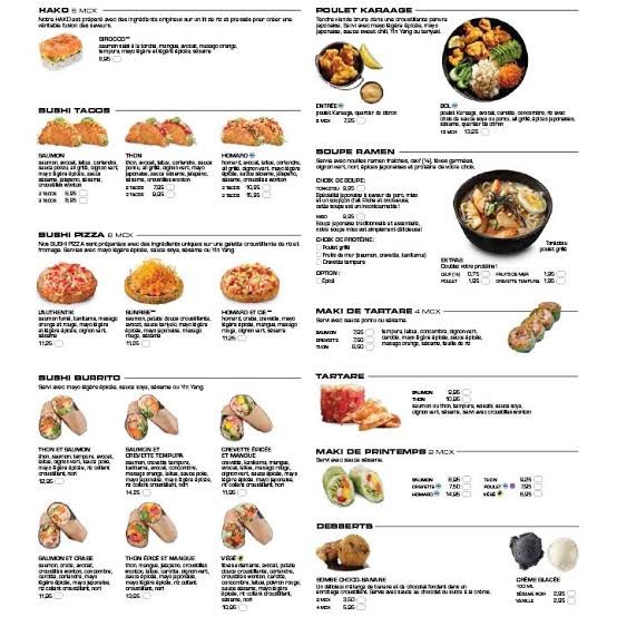 Sushi Shop Menu Prices In Canada